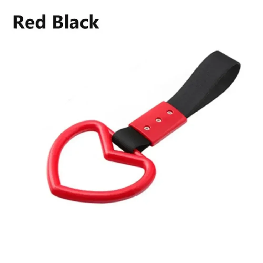 Puco Maniglia per Auto Cuore del Diavolo Anelli Pendenti Cinghia da Polso Maniglia per Bus del Treno Anelli di Avvertimento per paraurti Accessorio Decorativo per Interni Auto