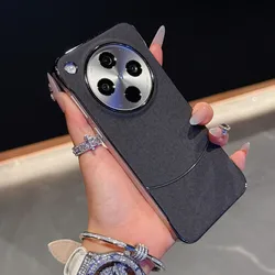 Slim Magnetic PU Leather Case with Wireless Charging for Find X8 Ultra (Black)