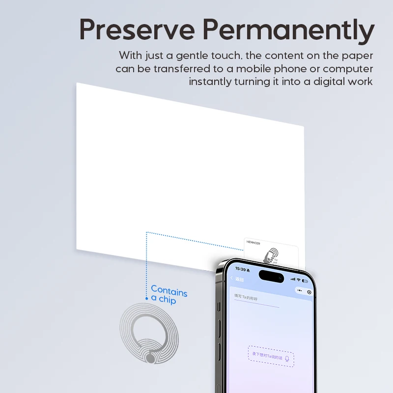 즉시 공유 기능을 갖춘 NFC 아트 용지 ? 그리기, 인쇄 및 텍스트 업로드를 위한 고품질 질감