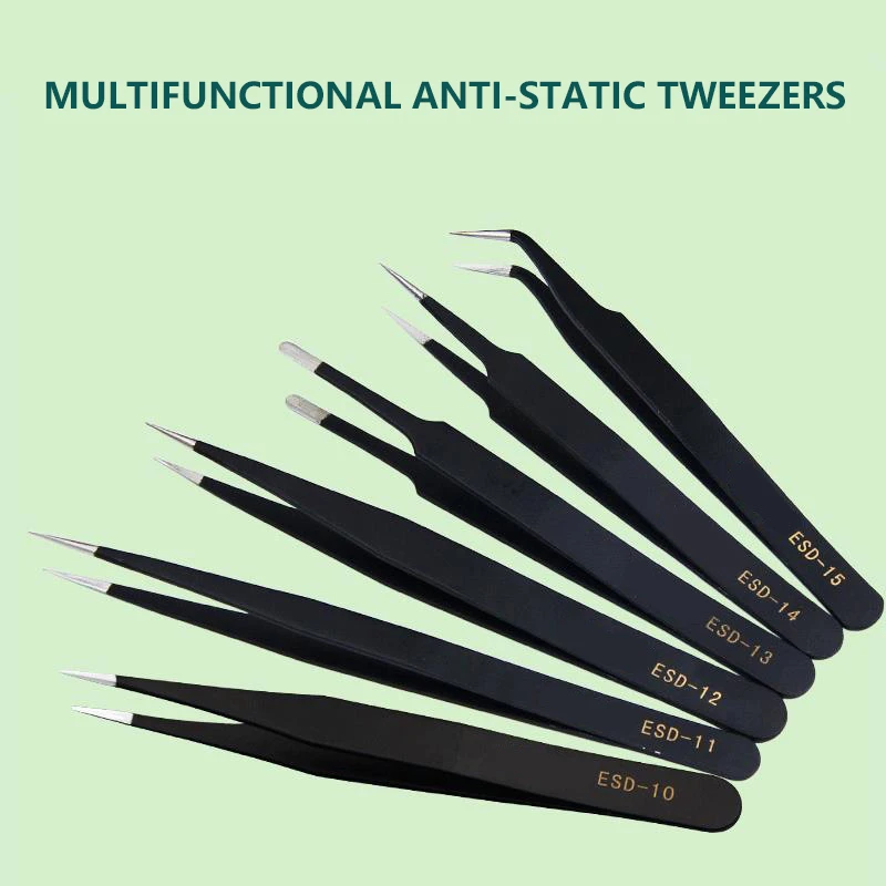 

Multifunctional Tweezers Black Pointed Tweezers Curved Tips Lash Extension Supplies Eyelash Eyebrow Removal Tweezer Manicure