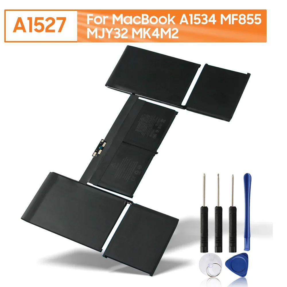 

New Replacement Battery A1527 For MacBook A1534 12" MF855 MJY32 MK4M2 Replacement Battery 5263mAh