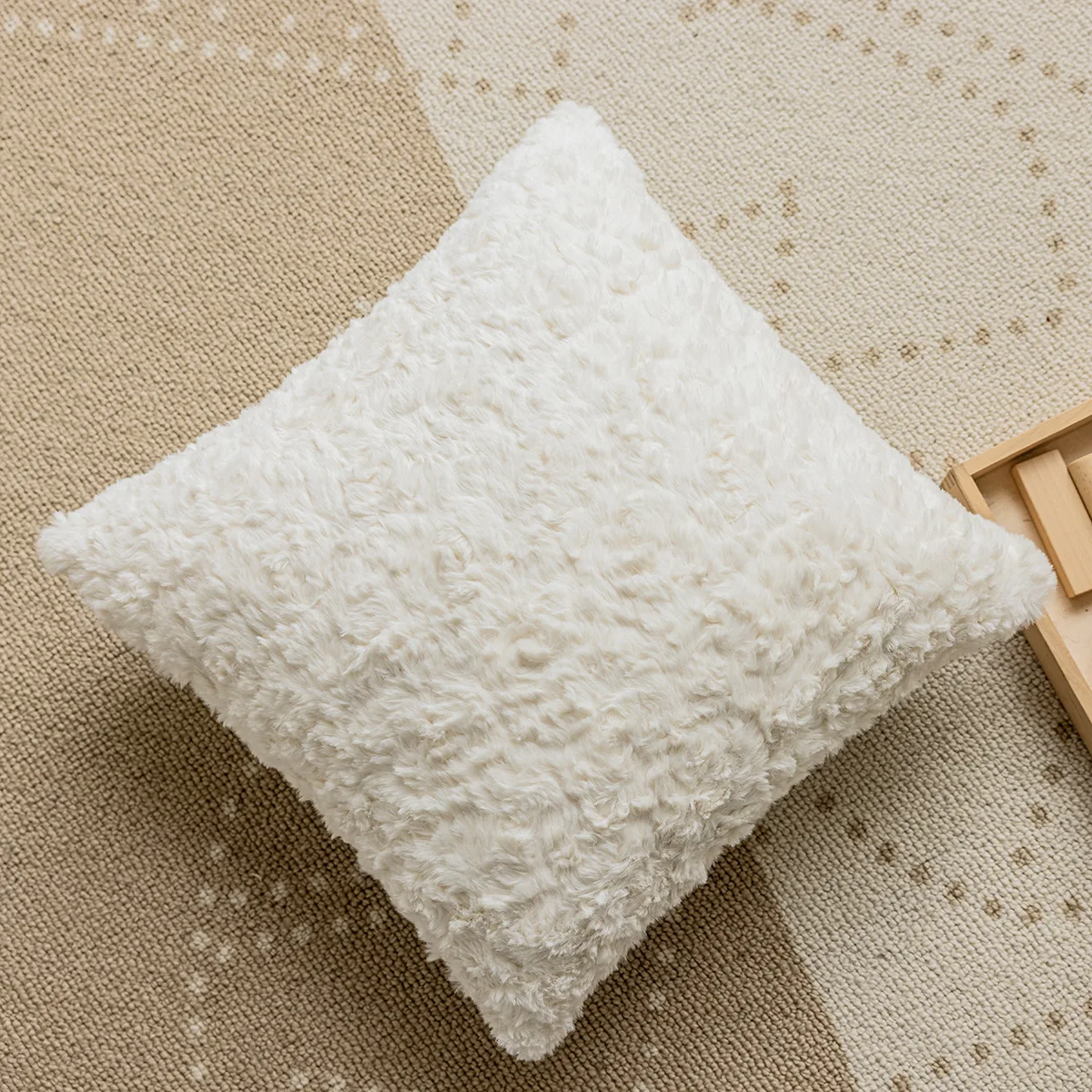 Ideal Textiles Federa Per Cuscino In Ciniglia Liscia, 45x45 Cm, Colore Heather, 100% Poliestere