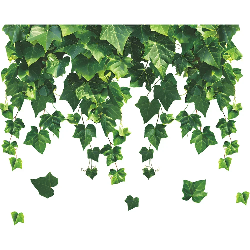 Small Fresh Green Vine Glass Window Home Landscaping Decoration Electrostatic Uv Window Sticker window stickers