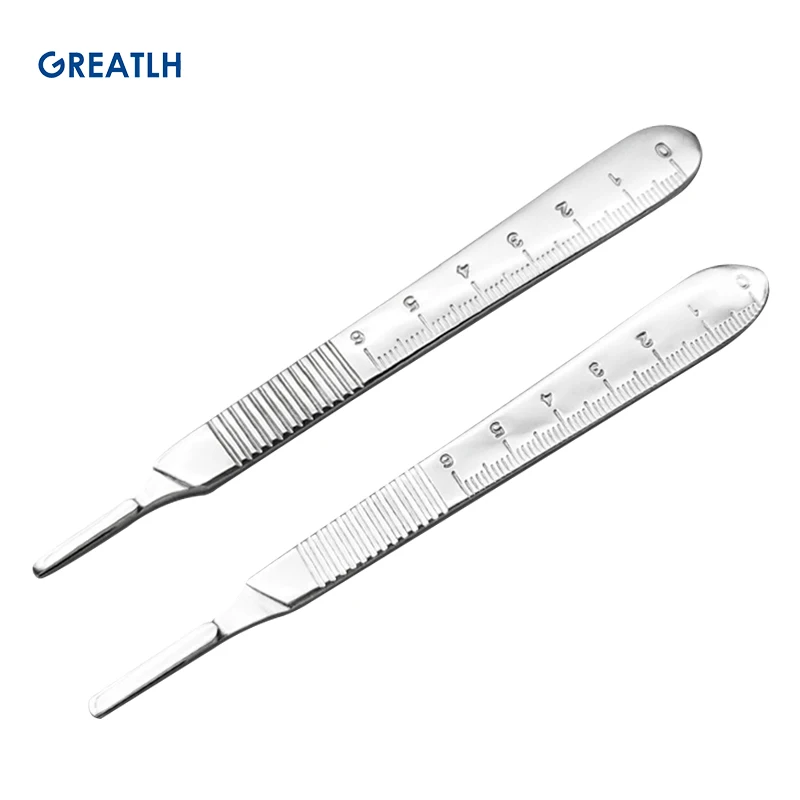 Veterinary Surgical Instruments Scalpel Handle Knife Handle Stainless Steel 3# 4#
