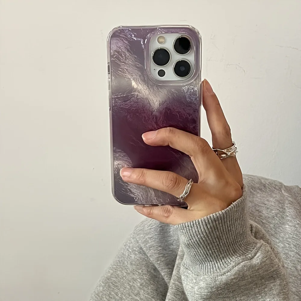 Romantic Purple Heart INS Style Phone Case Cover
