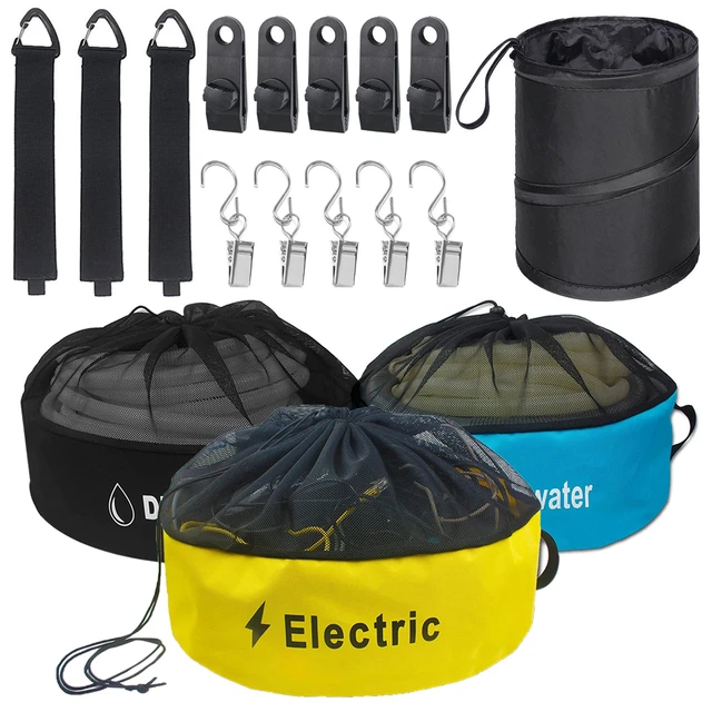 RV Bags Camper Motorhome Accessories Storage Sewer Fresh/Black Water Hoses  Electrical Cords W/ Straps Tent Tarp Clips Trash Can - AliExpress