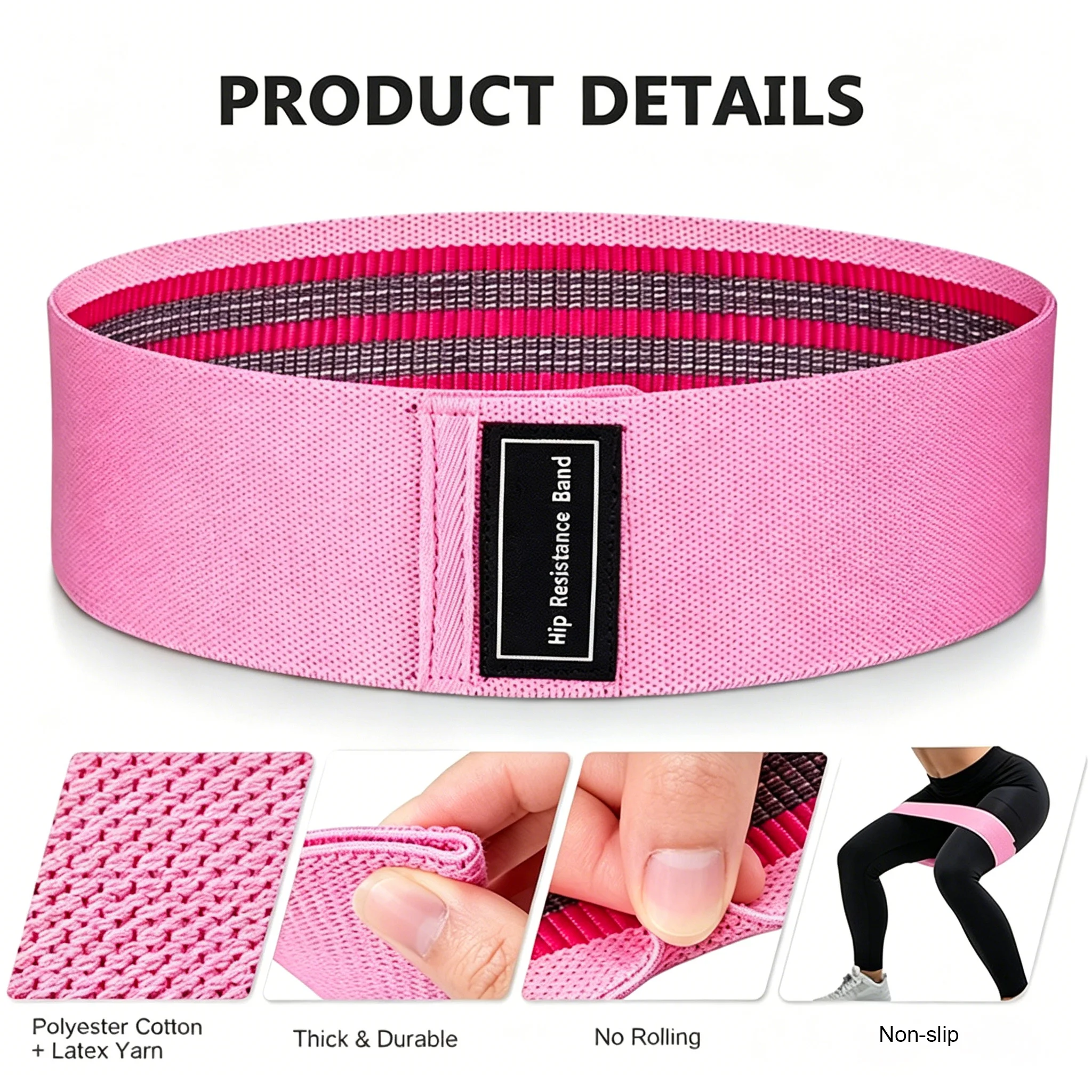 Fitness Resistance Elastic Bands for Exercise and Bodybuilding