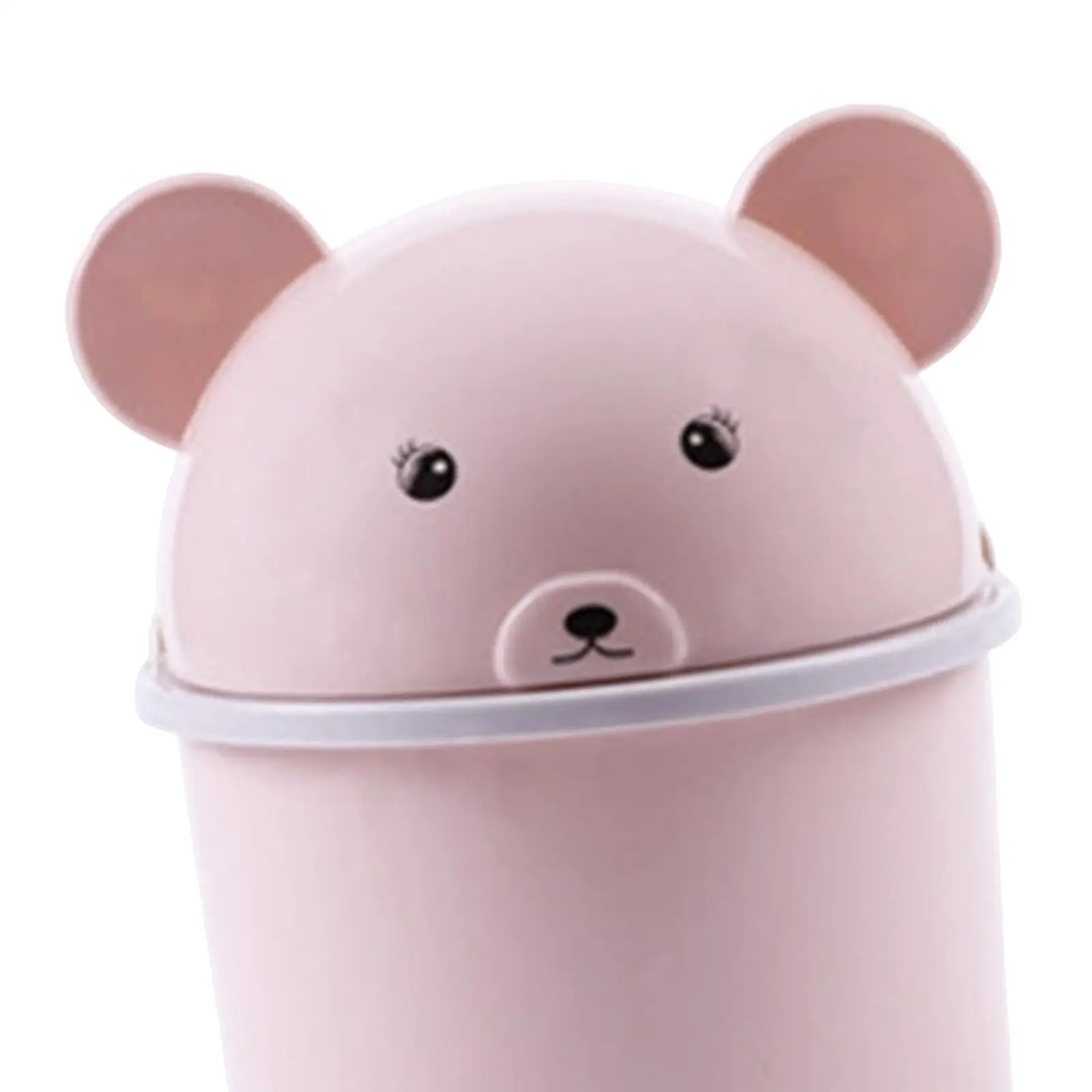 뚜껑이 달린 컴팩트 탁상용 쓰레기통, 메이크업 테이블 쓰레기통