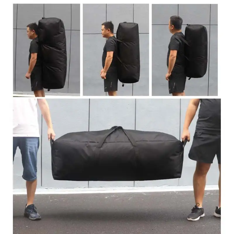 150L 100L 55L Gym Bag Outdoor Men's Black Large Capacity Duffle Travel Fitness Weekend Overnight Waterproof Sport Bags  X411D 3