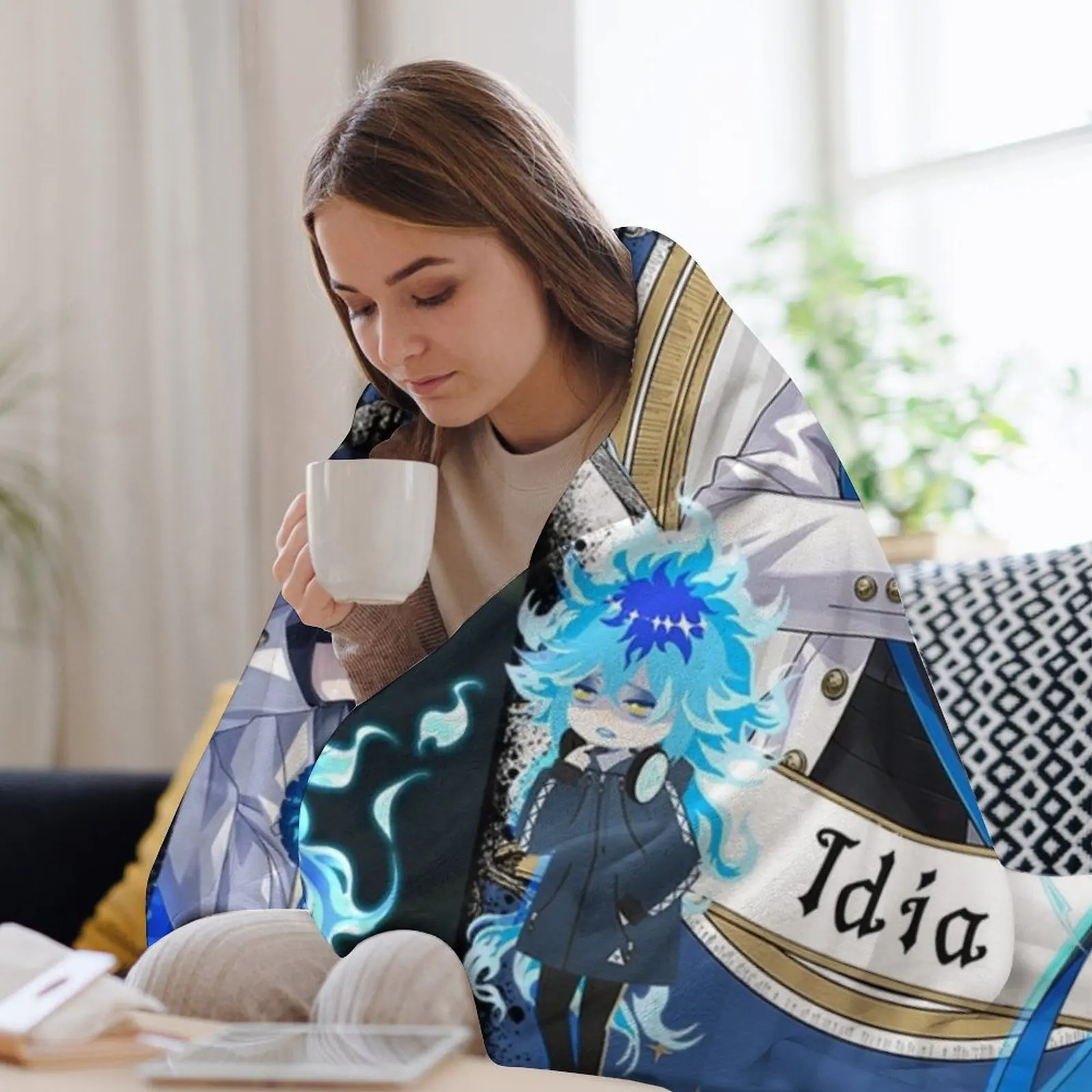 Idia Shroud Collage Throw Blanket 3