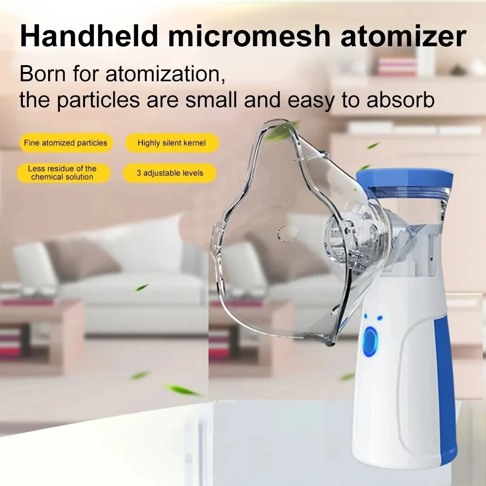 Handheld Portable Autoclean Inhale Nebulizer Mesh Atomizer Silent Inhaler For Adult Kids