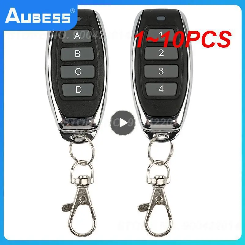 

1~10PCS Cloning Duplicator Key Fob A Distance Remote Control 433MHZ Clone Fixed Learning Code For Gate Garage Door 2022 New