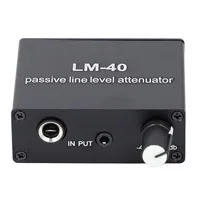Sound Passive Attenuator ‑40db‑15db Adjustable Sound Volume Control Attenuator with 3.5mm Output Cable Sound Attenuator 3
