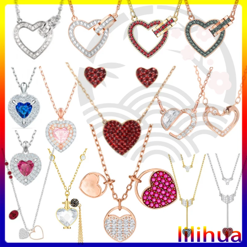 

XL026 Light Luxury, Exquisite and Romantic Love Sparkling Crystal Necklace for Ladies Party New Fashion Gift with Free Shipping