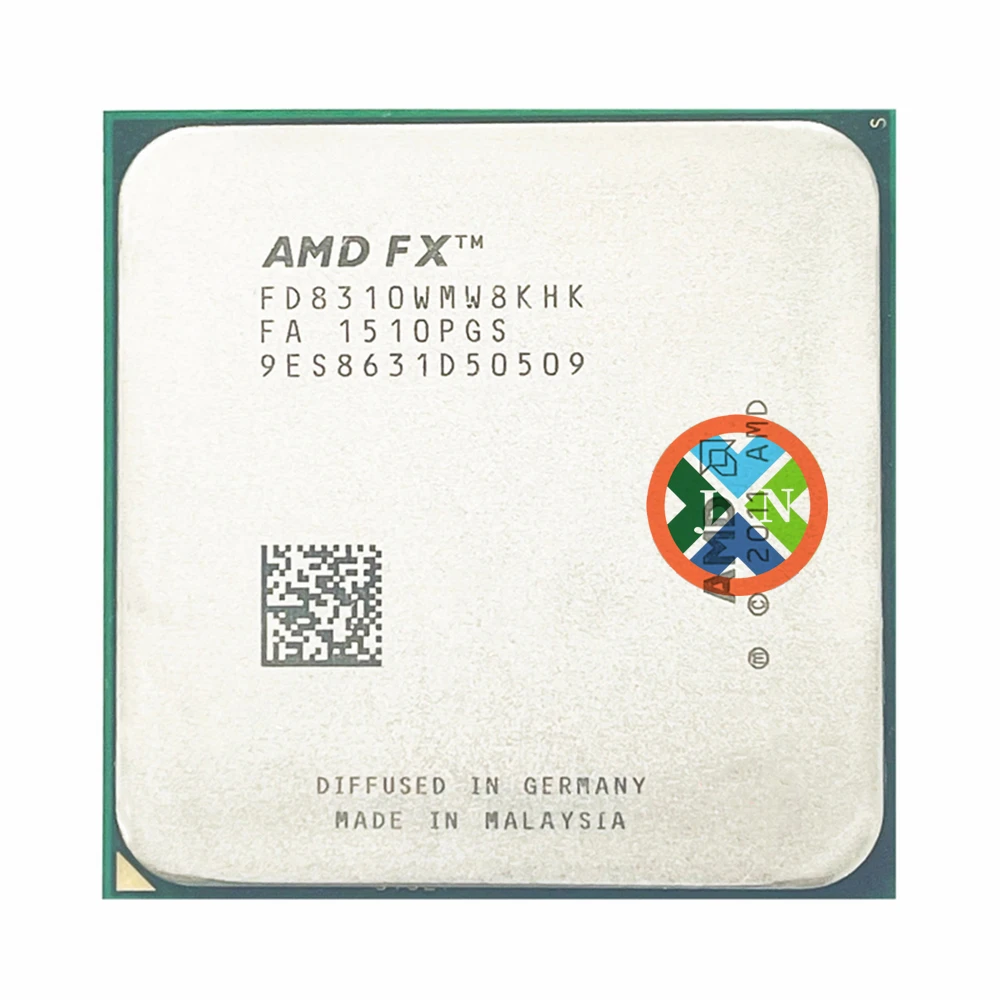 Amd Fx-Series Fx-8310 Fx 8310 3.4 Ghz Processore Cpu A Otto Core Presa Di Corrente Am3 +