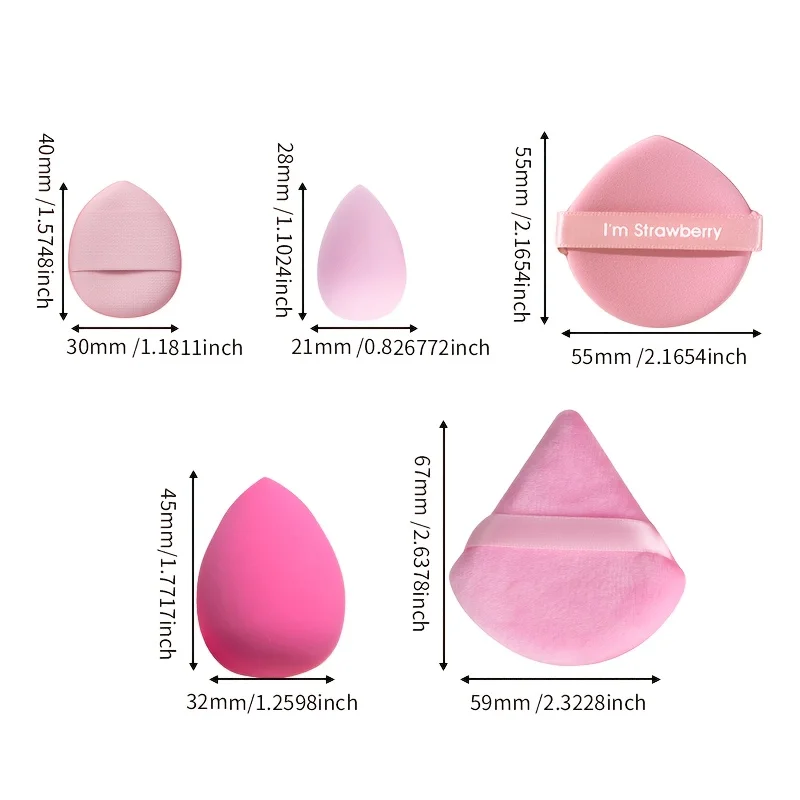 35Pcs Pro Sponge Set-Hydrophilic Latex-Free Blenders for Foundation/Concealer/Contour | Pore-Blurring Travel Kit All Skin Types