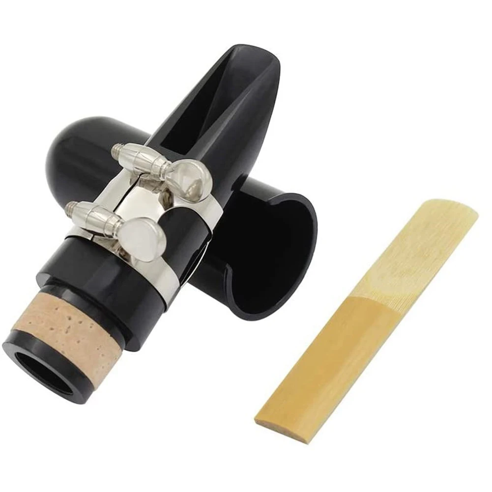 A51Q-Mouthpiece Kit, Includes Ligature+Clarinet Reed 2.5+Black Clarinet Mouthpiece Plastic Cap Musical Instrument Accessories