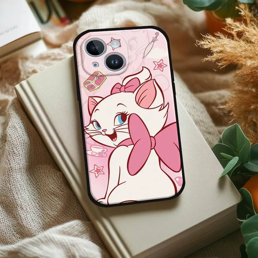 M-Marie Cat Cute Black Silicone Phone Case