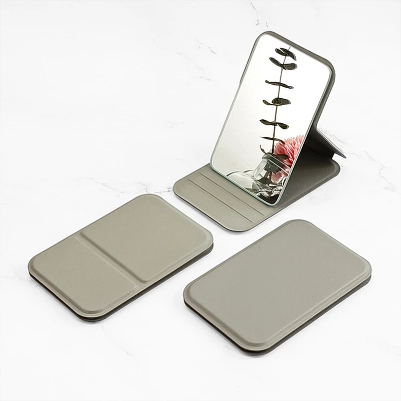 Portable Mini Makeup Mirror Adjustable Angle Folding High Definition