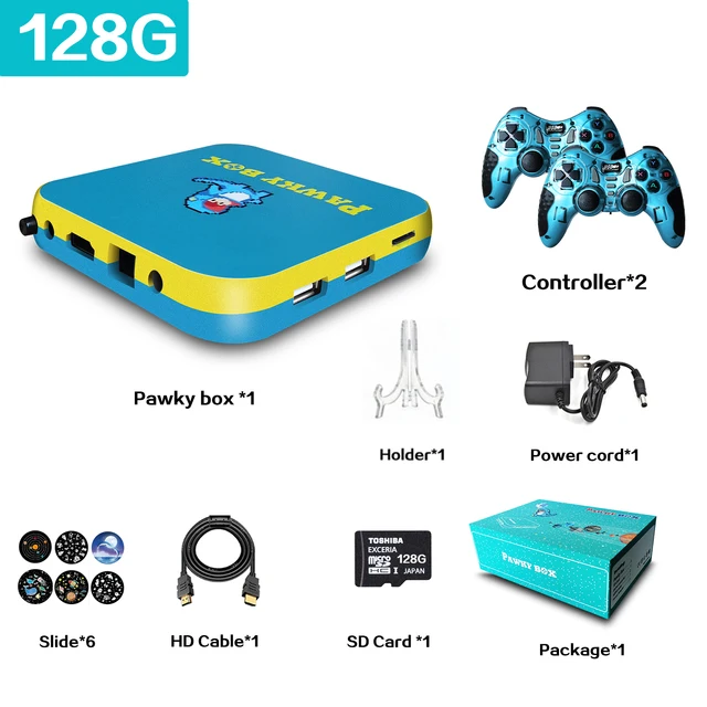 

Pawky Box Game Console For PS1/DC/SMS/Naomi 50000+ Games Super Console WiFi Mini TV Kid Retro 4K Mini TV Box Video Game Player