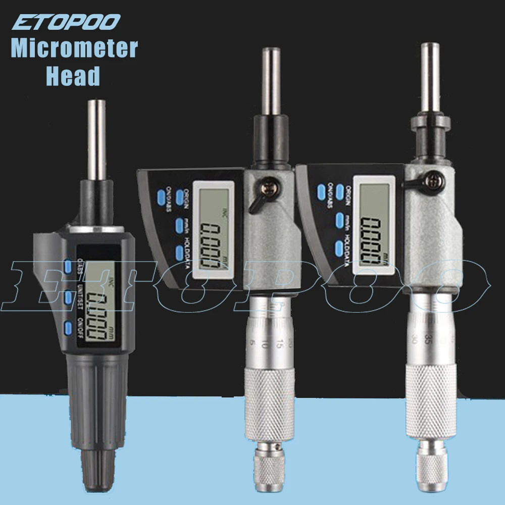 Digital Micrometer Head Electric Meter Head Micron Meter 025mm