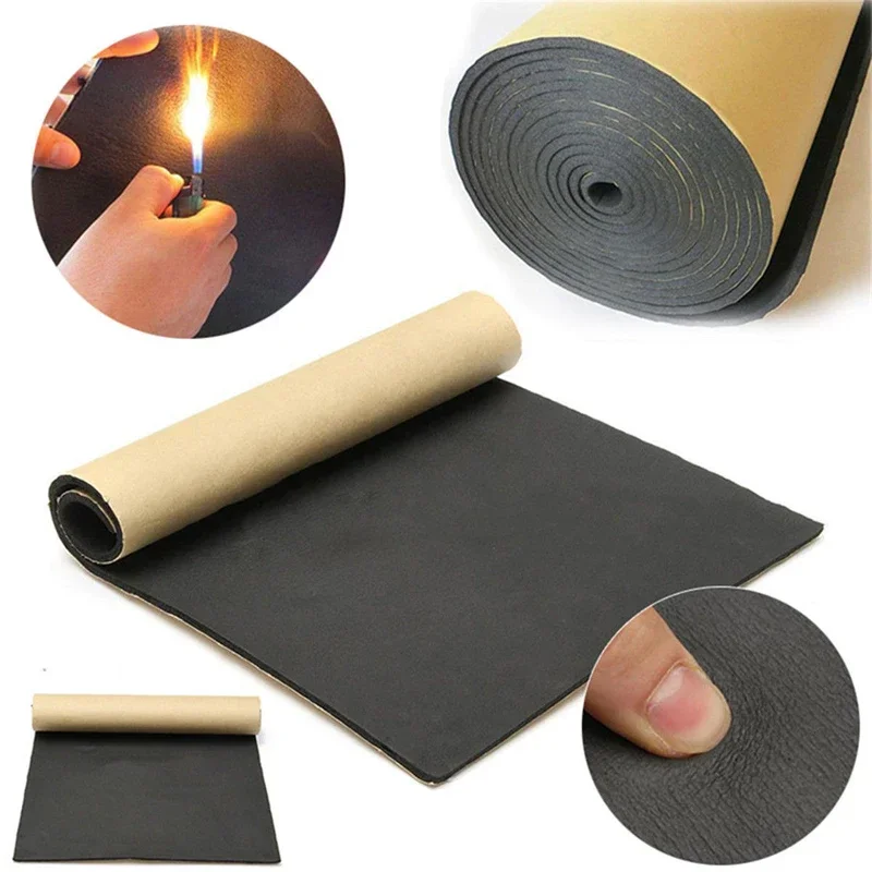 100*50cm 3/5/10/20mm Car Sound Deadener Mat Noise Proof Bonnet Insulation Deadening Engine Firewall Heat Foam Cotton Sticker