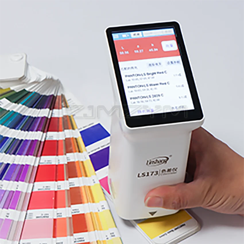 Portable Multifunction Colorimeter Smart Touch Screen Color Difference Tester Car Paint Paper Printing Color Analyzer LS173/175
