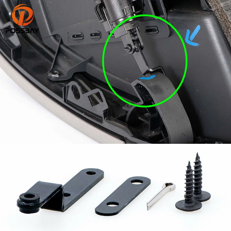 Car Black Glove Box Lid Hinge Repair Kit For Audi A3 S3 8p Rs3 2004 2005 2006 2007 2008 2009