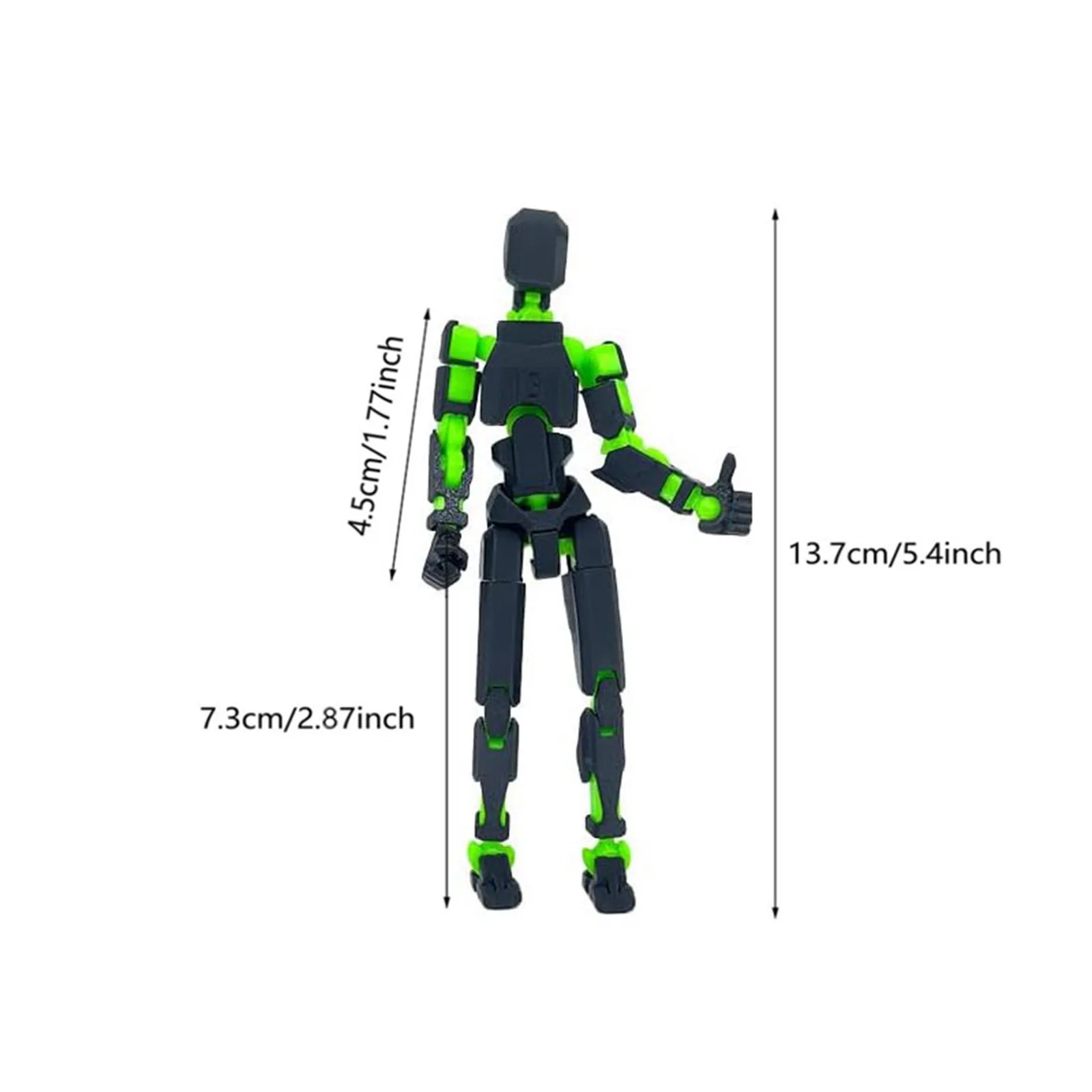 Action Figures Toys Lucky 13 Figure Toys Dummy 3D Printed Movable Shapeshift Robot Action Figuras DIY Mannequin Decompression Toys For Boy Gifts