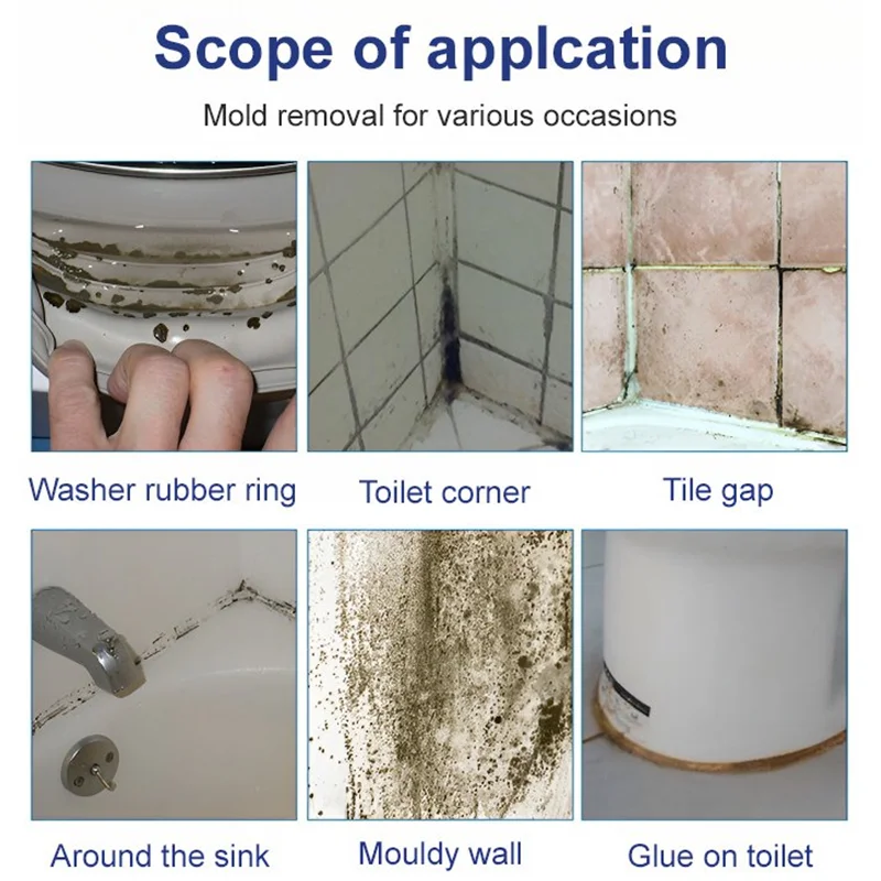 Wall Mildew Remover Mildew Stain Remover Spray Active Mildew Mould Removal Foam Spray Long-lasting Effect Wall Mold Remover