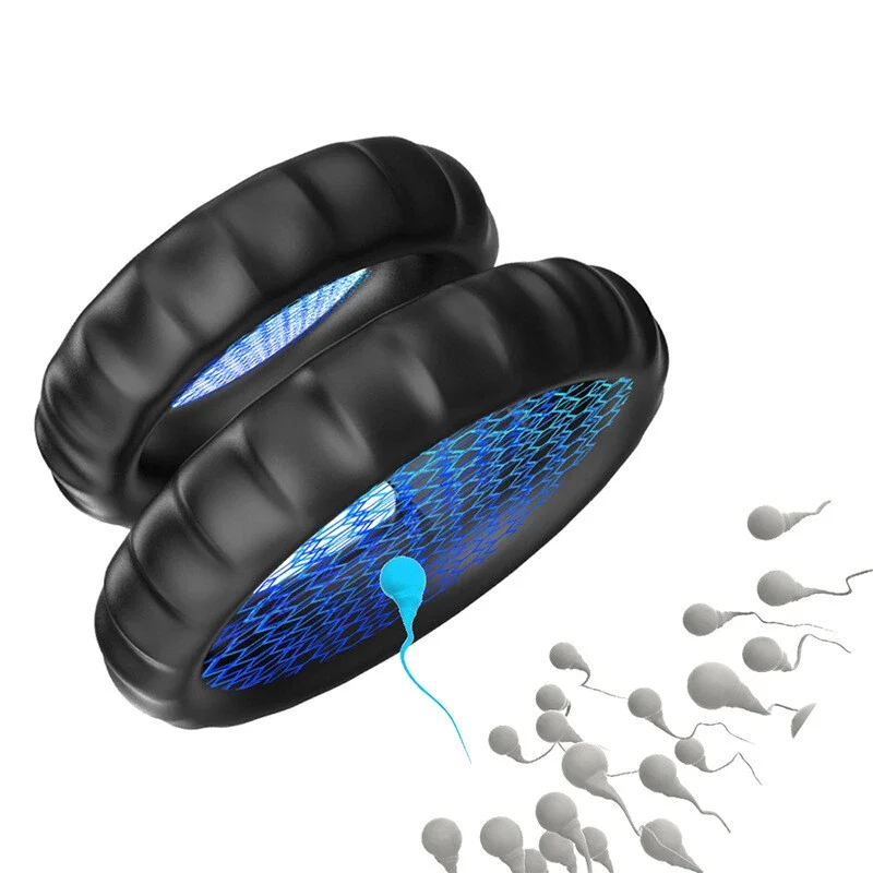 Lock Ring Penis Enlargement Cock Ring Black Liquid Silicone Lock Ring Mens Delayed Ejaculation Sex Toy For Men Adult Toy