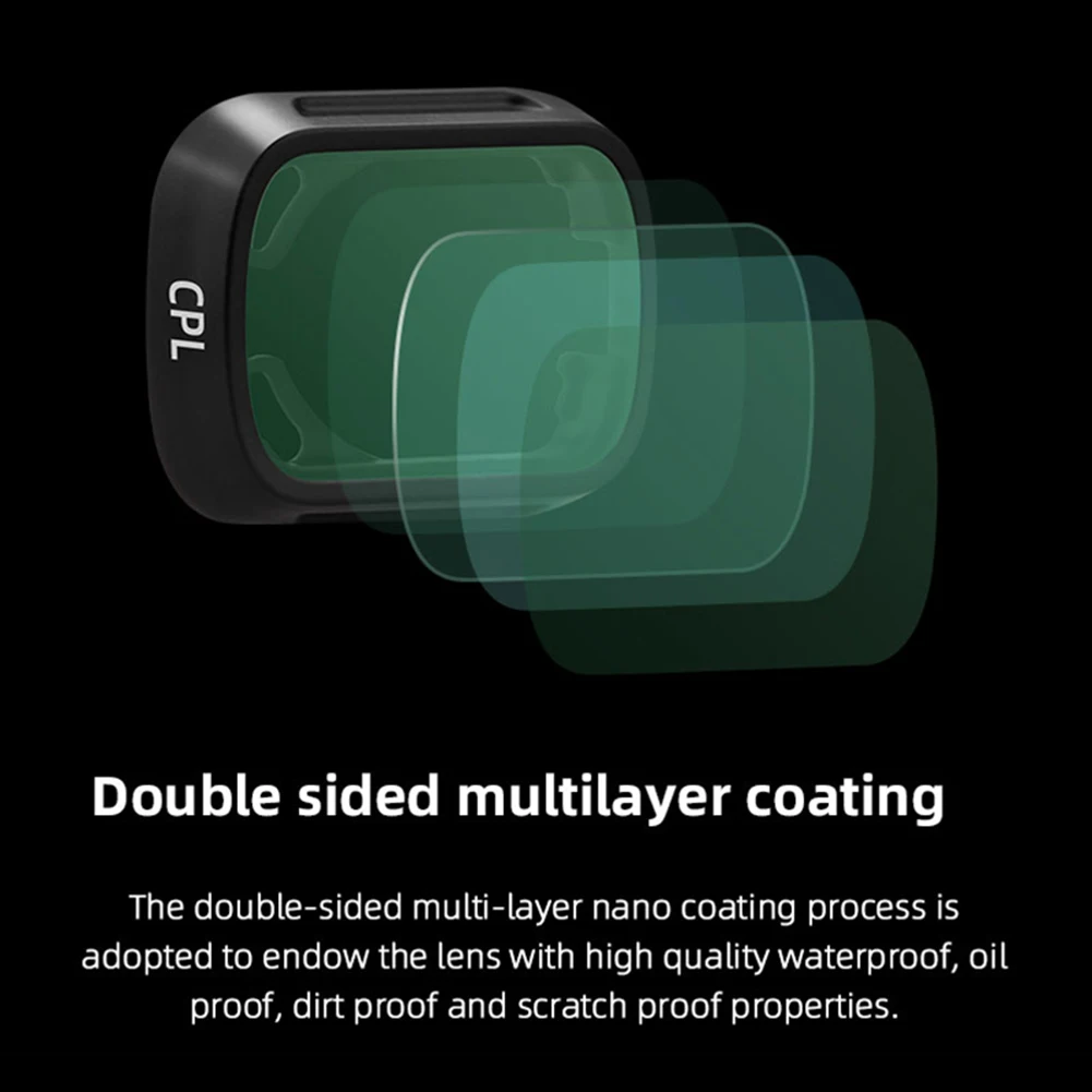 Aluminum Alloy Camera Lens Filter Glass Protection Glass Lens Protective Filter Replacement Drone Accessories for DJI Mini 3 Pro
