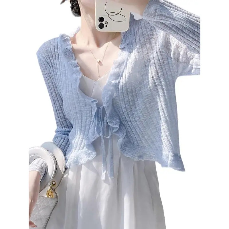 Women Knitted V Neck Sweater Blouse