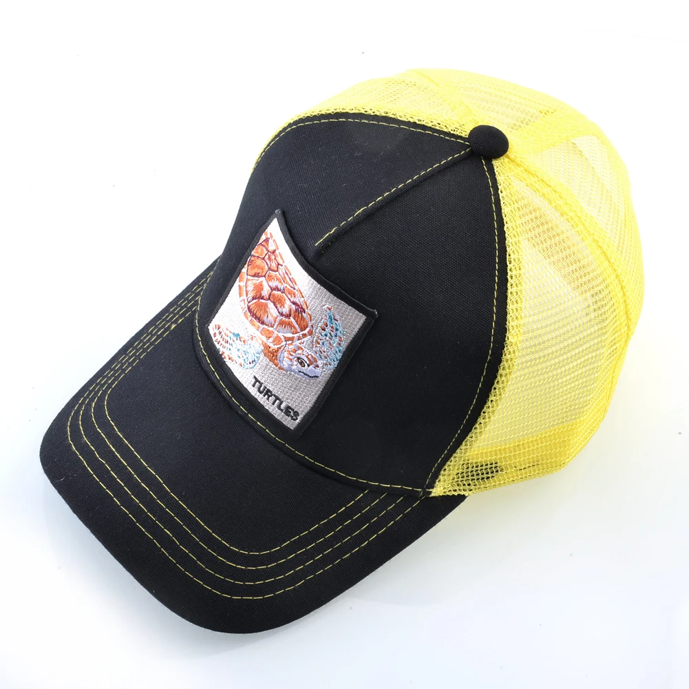 Men's Patch Baseball Caps Embroidery sea turtle pattern hat Outdoor Mesh Visor sun Snapback Cap Women Trucker Casquette bonnet