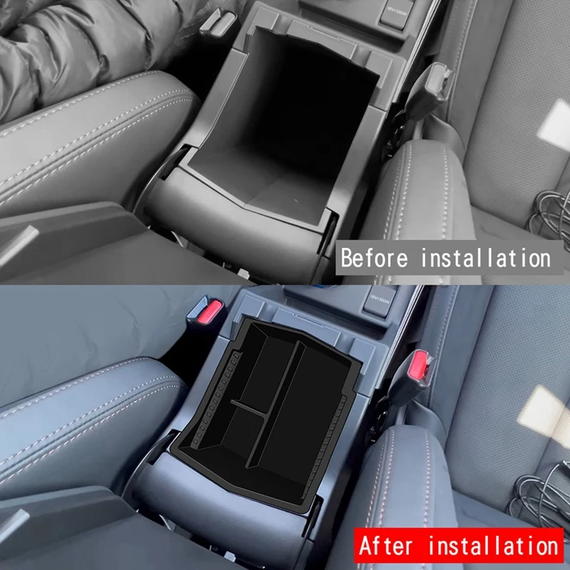 Car Center Console Armrest Storage Box Organizer Tray For Subaru Forester Interior Accessories
