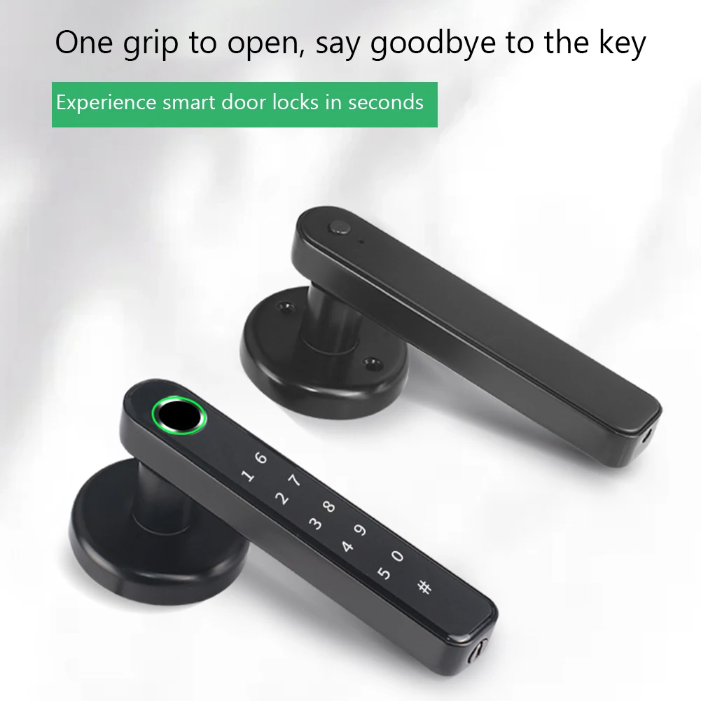 

Замок дверной совместимый с Bluetooth, USB-зарядка, 2 ключа
