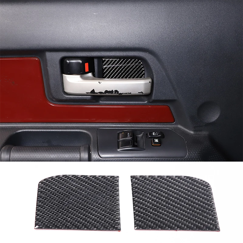 

Soft Carbon Fibre Car Front Door Inner Door Bowl Trim Sticker Cover For Toyota FJ Cruiser 2007-2021 Auto Accessories