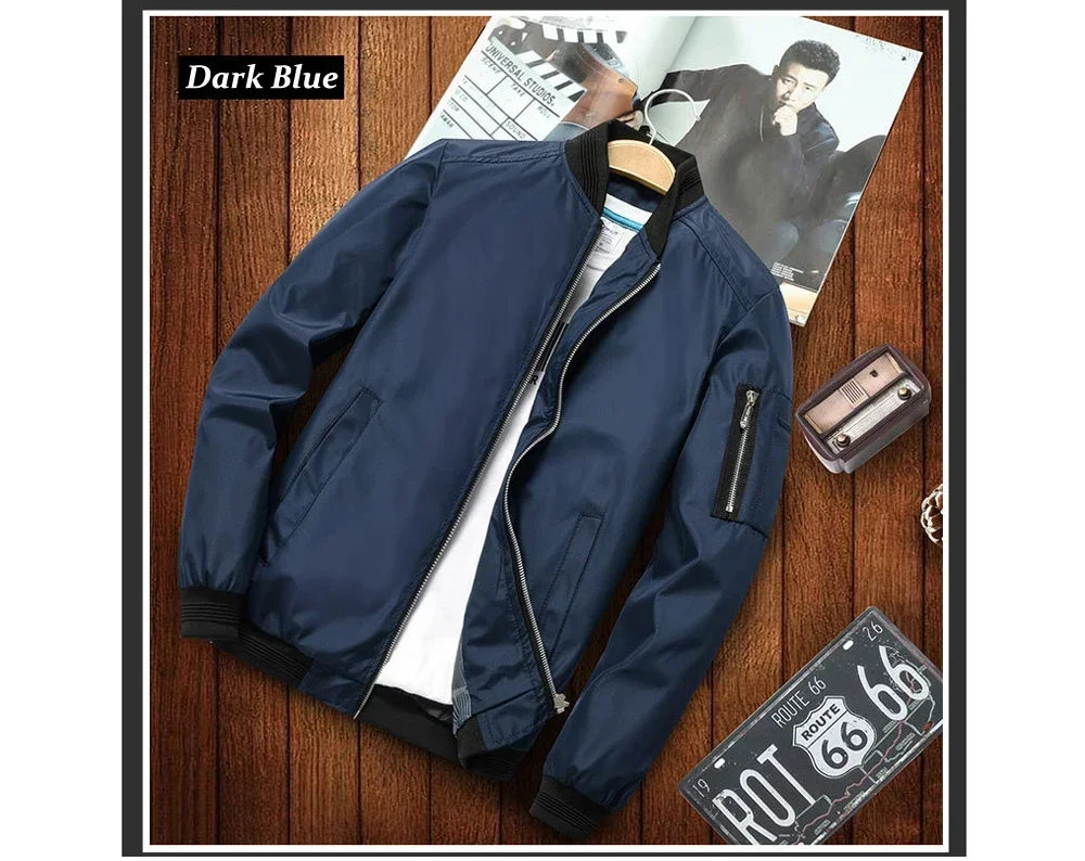 FEELMUST Bomber Jacket Zipper Detail