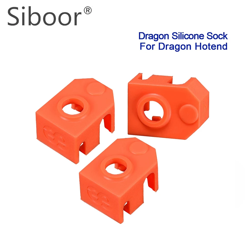 Silicone Sock Heater Block Cover 3D Printer Parts for Phaetus Dragon Hotend Extruder Heater Block Protect Hotend V5 V6 MK8 Sock