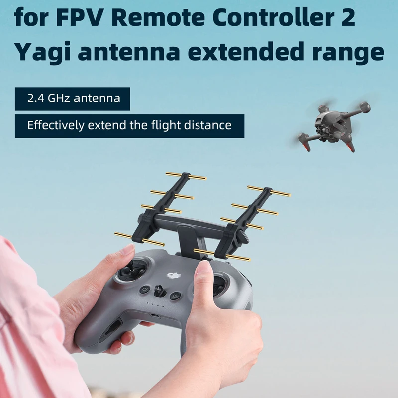 2.4Ghz /5.8GHz Yagi Antenna Signal Booster for DJI Avata / FPV Remote Control Signal Range Transmitter Extender Drone Accessory