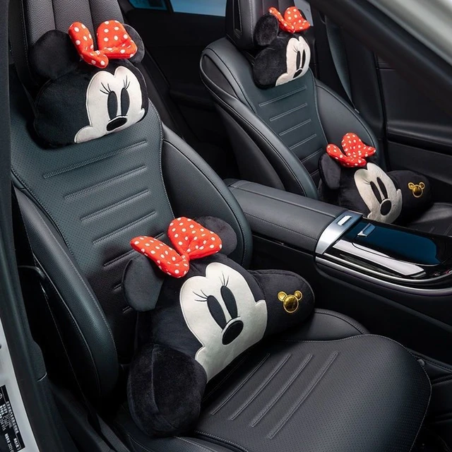 Oreiller de soutien lombaire de voiture de dessin animé Minnie, œuf poché,  repos de sauna automobile, oreiller de cou mignon, coussin de siège -  AliExpress