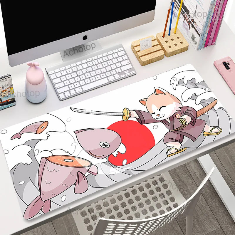 Alfombrilla de ratón grande y bonita para Gamer, alfombrilla de ratón Kawaii para juegos, accesorios para juegos, alfombrilla para teclado de ordenador portátil, cubierta para mesa, alfombrilla de esc