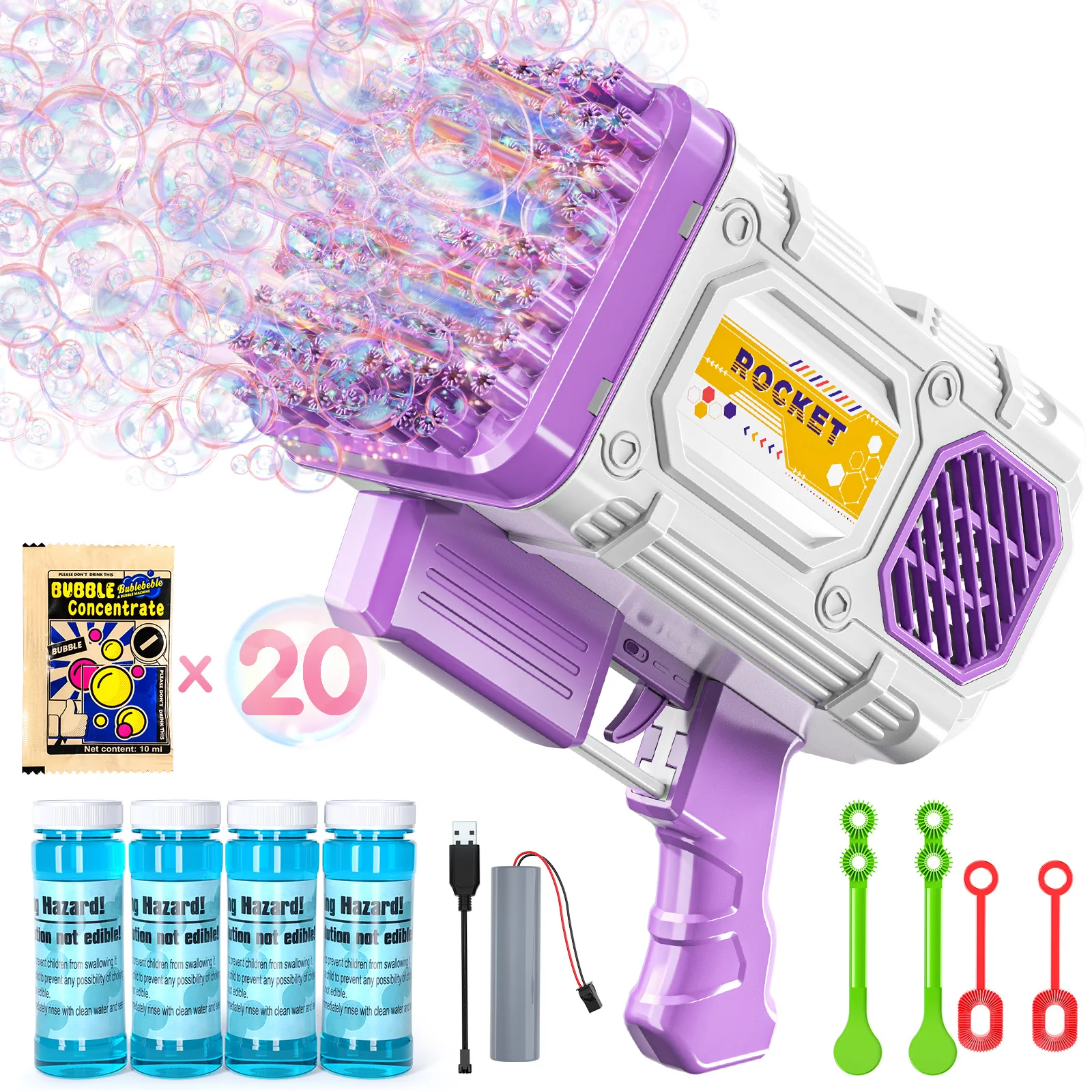 86-Hole Rocket Bubble Gun 1