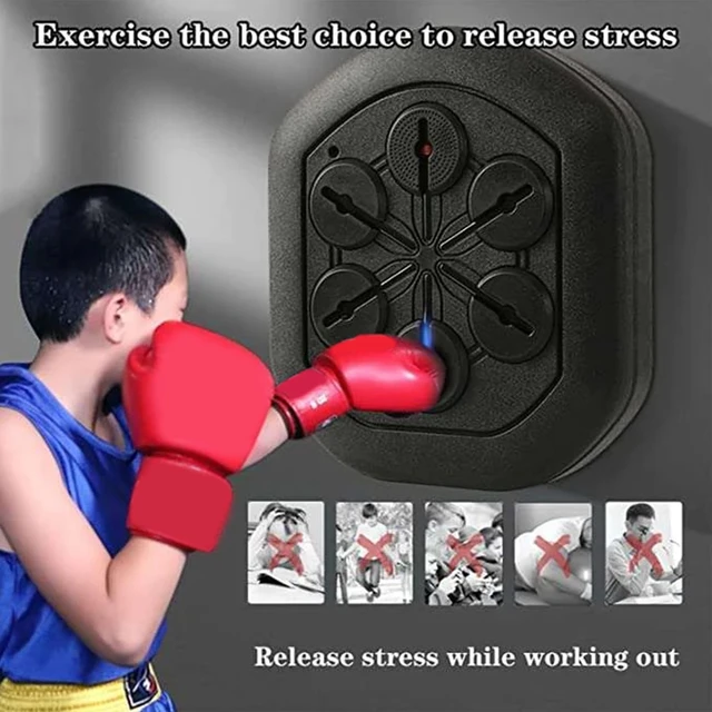 Machine de boxe intelligente pour hommes et femmes, musique chaude,  équipement d'entraînement de boxe, outils de fitness polyvalents,  utilisation à domicile et au bureau - AliExpress