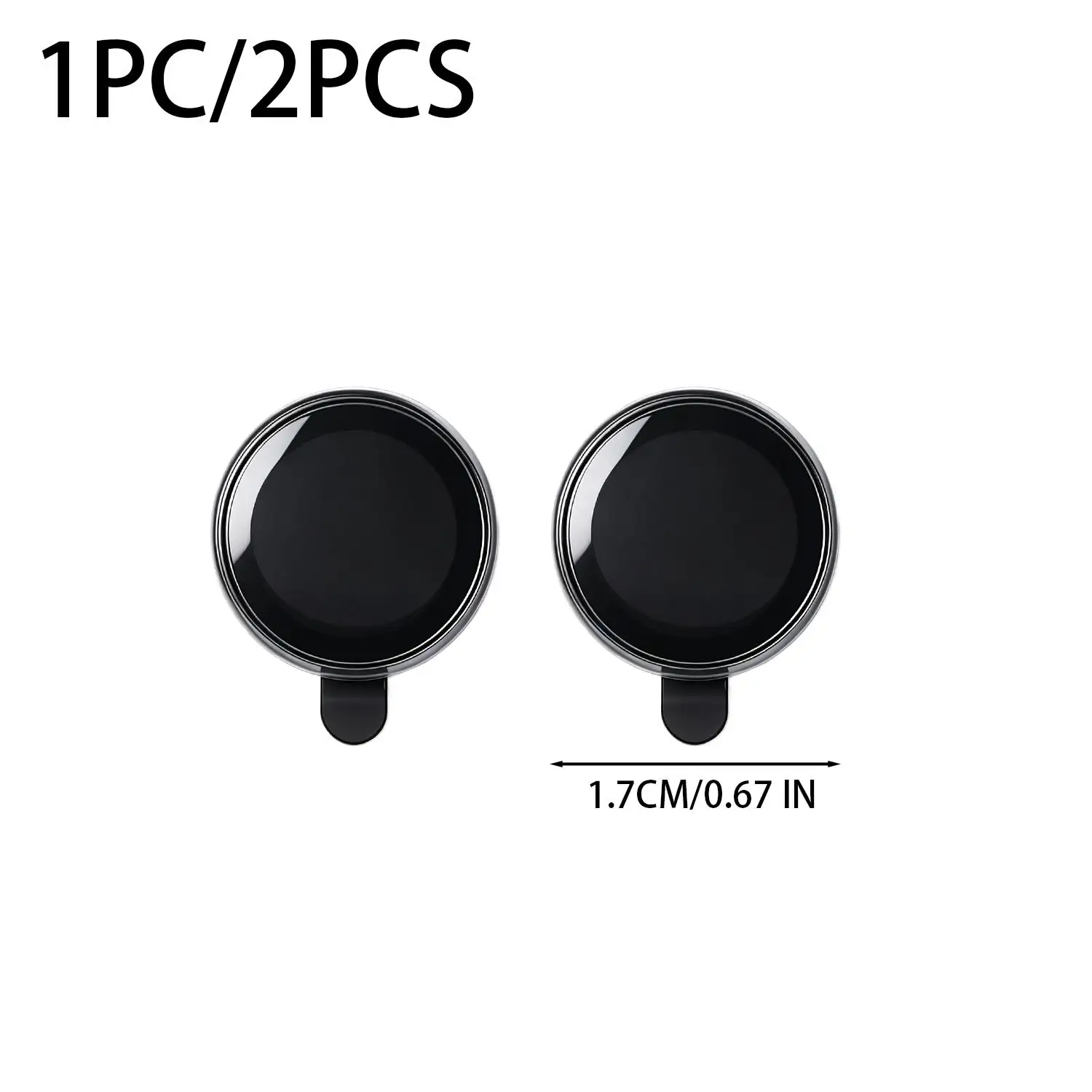 Premium Full-Cover Clear Glass Camera Protector with Tempered Glass Ring Cap