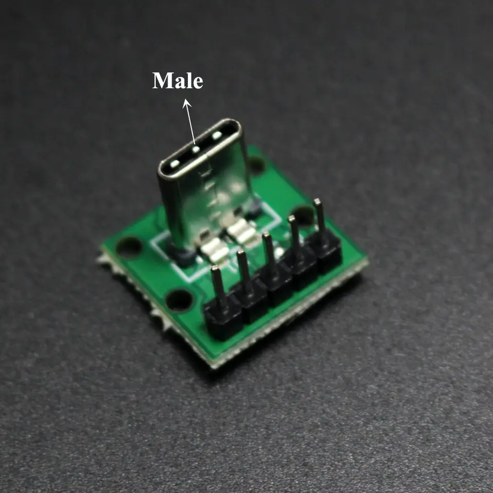 2/5Pcs USB-C Male Female Socket Breakout Board, 5Pin Adapter Module for DIY Projects, Charging and Data Transfer Applications image 7