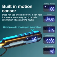 EARDECO Bluetooth Headphone Bass Wireless Headphones with Microphone Neckband Earphones with Sports Chip Steps Calorie Stopwatch - Image 4