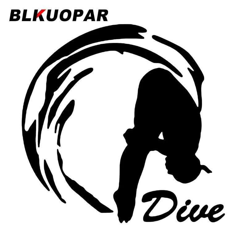 

Украшение для дайвинга BLKUOPAR, автомобильные наклейки, водонепроницаемая мотоциклетная наклейка, кондиционер, индивидуальная креативная вырезанная графика