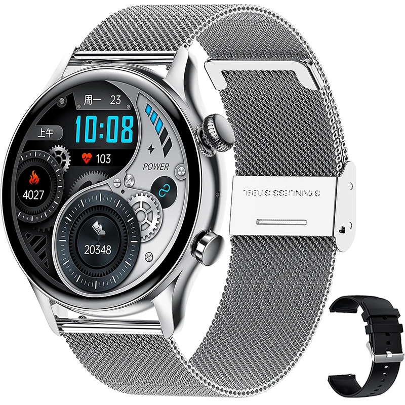 2022 New 390*390 Screen Smart Watch Women Always Display The Time Bluetooth Call Smartwatch Mens Music Player For Android iOS 