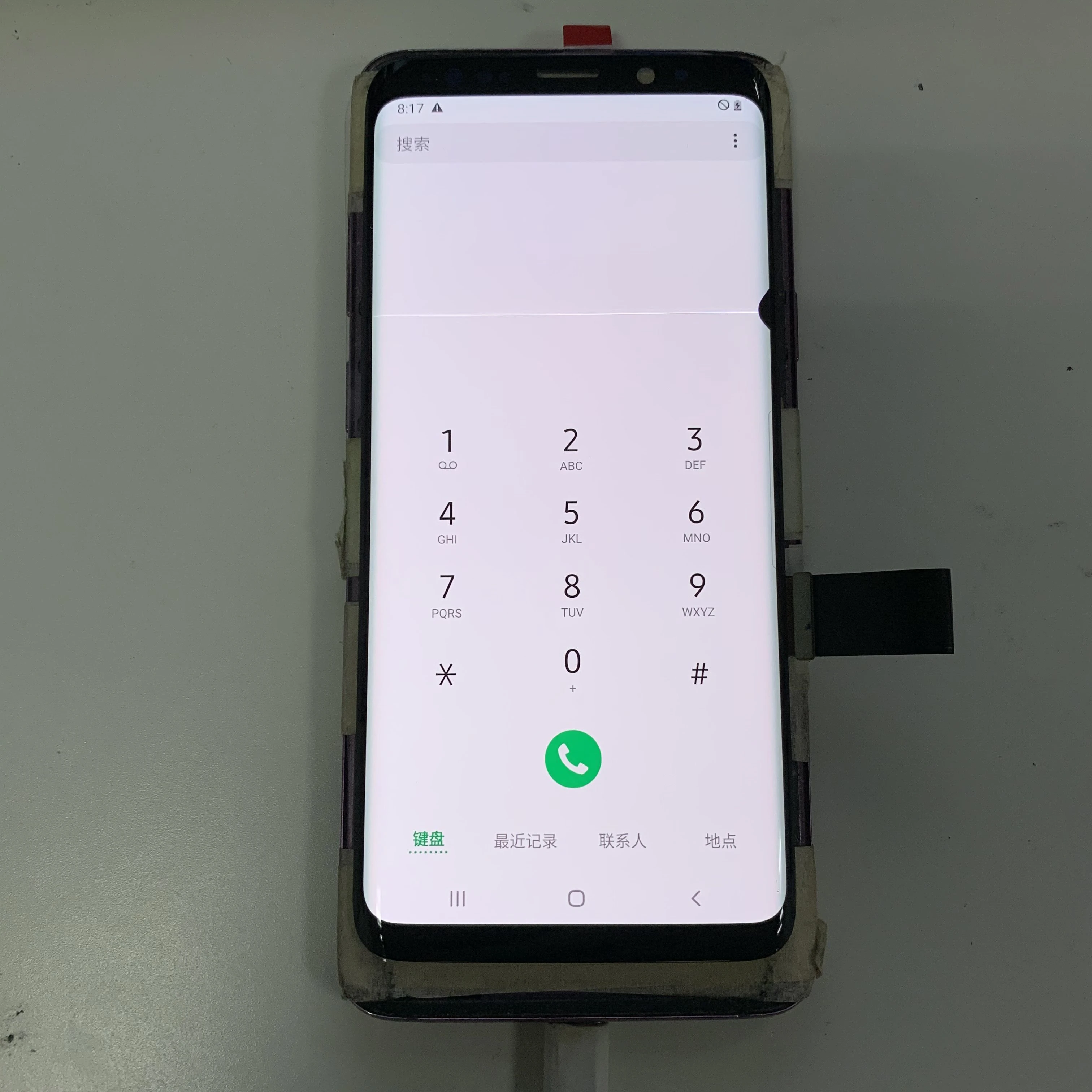 画面焼けあり Samsung Galaxy S9 Samsung Galaxy S9 修理分解風景※画面剥がしまで【スマホ修理の
